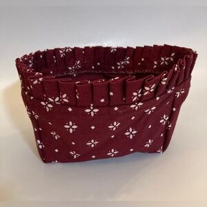 Longaberger Traditional Red Fabric basket liner